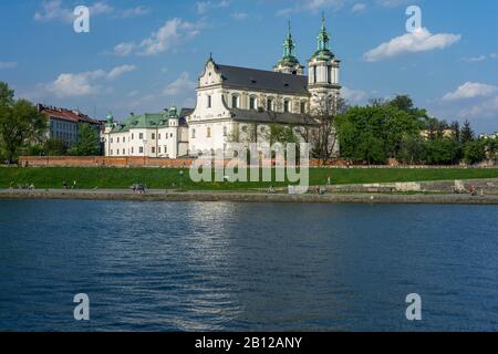 Michaeliskirche, Erzengel, St. Stanislaus, Bischof und Märtyrer und Kloster der Paulinenväter, Ska?ka, Kraków, Polen Stockfoto