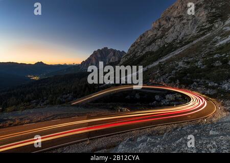 Falzàrego, Passo di Falzarego Pass, Cortina d'Ampezzo, Dolomiten, Italien Stockfoto