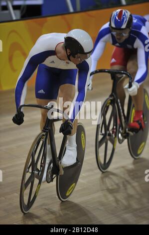 Peking, CHINA. Radfahren, . Laosham Velodrome, Dienstag - 19/08/2008, [obligatorische Gutschrift: Peter SPURRIER, Intersport Images] Stockfoto