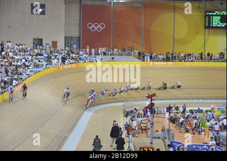 Peking, CHINA. Radfahren, . Laosham Velodrome, Dienstag - 19/08/2008, [obligatorische Gutschrift: Peter SPURRIER, Intersport Images] Stockfoto