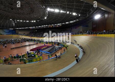 Peking, CHINA. Radfahren, . Laosham Velodrome, Dienstag - 19/08/2008, [obligatorische Gutschrift: Peter SPURRIER, Intersport Images] Stockfoto