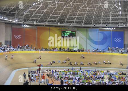 Peking, CHINA. Radfahren, . Laosham Velodrome, Dienstag - 19/08/2008, [obligatorische Gutschrift: Peter SPURRIER, Intersport Images] Stockfoto