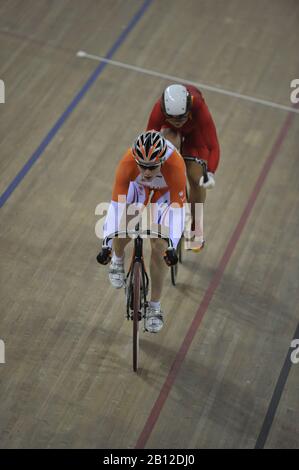 Peking, CHINA. Radfahren, . Laosham Velodrome, Dienstag - 19/08/2008, [obligatorische Gutschrift: Peter SPURRIER, Intersport Images] Stockfoto