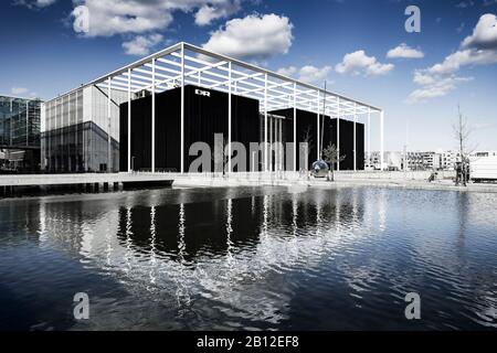 Konzerthaus des dänischen Rundfunks. von dem Architekten Jean Nouvel, der Bezirk Oerestad, Amager, Kopenhagen, Dänemark geplant Stockfoto