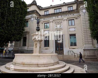 Gebäude Banco de Espana, Sevilla, Andalucia, Spanien Stockfoto