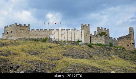 Chateau de Trourbillon, Sion, Schweiz Stockfoto