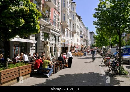 Szenenviertel SCHANZE, Schulterblatt, Hamburg, Deutschland, Europa Stockfoto