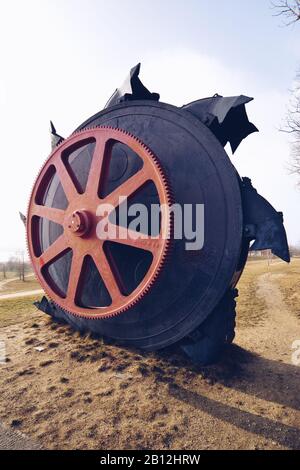 Riesige Bagger im Tagebau Kohlebergwerk Stockfoto