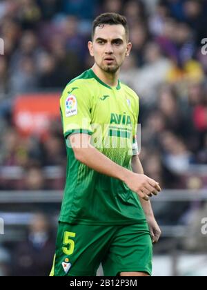 Barcelona, Spanien. Februar 2020. Barcelona-Eibar. Gonzalo Escalante von SD Eibar Credit: Pro Shots/Alamy Live News Stockfoto