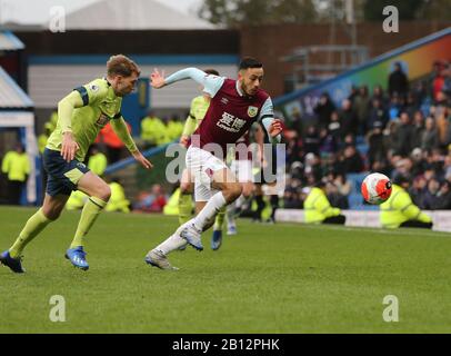 Turf Moor, Burnley, Lanchashire, Großbritannien. Februar 2020. English Premier League Football, Burnley gegen AFC Bournemouth; Dwight McNeil von Burnley Credit: Action Plus Sports/Alamy Live News Stockfoto