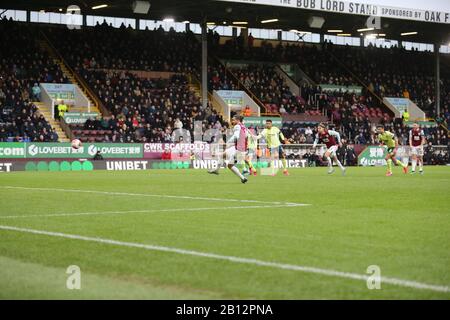 Turf Moor, Burnley, Lanchashire, Großbritannien. Februar 2020. English Premier League Football, Burnley gegen AFC Bournemouth; Credit: Action Plus Sports/Alamy Live News Stockfoto