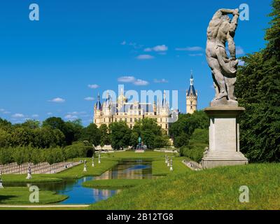 Schloss Schwerin, Mecklenburg-Vorpommern, Deutschland Stockfoto