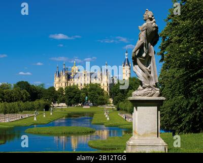 Schloss Schwerin, Mecklenburg-Vorpommern, Deutschland Stockfoto