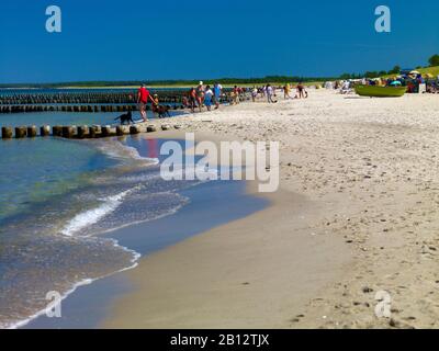 Strand in Ahrenshoop, Darss-Fischland-Zingst, Mecklenburg-Vorpommern, Deutschland Stockfoto