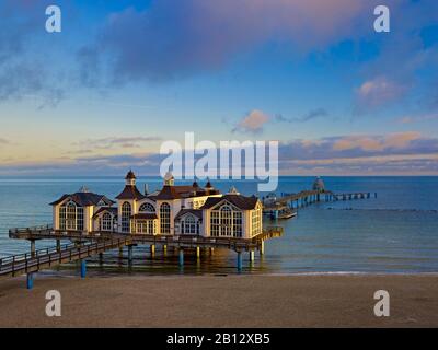 Pier in Sellin, Rügen, Mecklenburg-Vorpommern, Deutschland Stockfoto