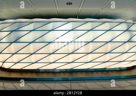 Modell Allianz Arena am Flughafen München, Bayern. Deutschland, Europa Stockfoto