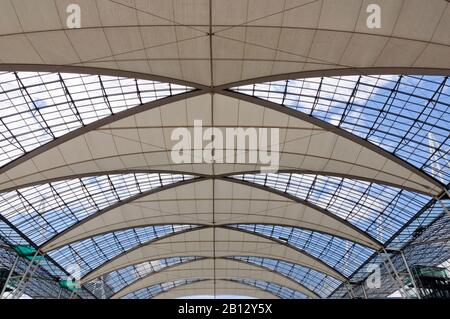 Dachbauterminal 2 Flughafen München, München, Bayern, Deutschland, Europa Stockfoto