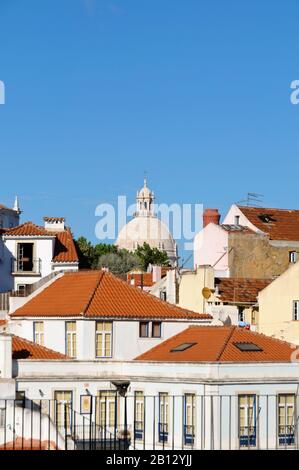 Blick auf den Dom von Igreja de Santa Engrácia, Lissabon, Portugal, Europa Stockfoto