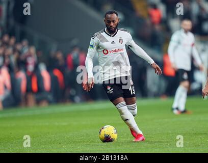 Vodafone Park, Istanbul, Türkei. Februar 2020. Georges-Kevin N'Koudou von Besiktas während Besiktas gegen Trabzonspor im Vodafone Park, Istanbul, Türkei. Kim Price/CSM/Alamy Live News Stockfoto