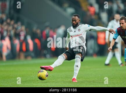 Vodafone Park, Istanbul, Türkei. Februar 2020. Georges-Kevin N'Koudou von Besiktas während Besiktas gegen Trabzonspor im Vodafone Park, Istanbul, Türkei. Kim Price/CSM/Alamy Live News Stockfoto