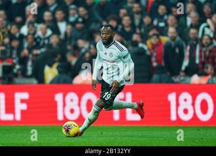 Vodafone Park, Istanbul, Türkei. Februar 2020. Georges-Kevin N'Koudou von Besiktas während Besiktas gegen Trabzonspor im Vodafone Park, Istanbul, Türkei. Kim Price/CSM/Alamy Live News Stockfoto