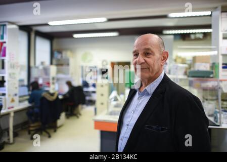 *** KEINE VERKÄUFE AN FRANZÖSISCHE MEDIEN ODER VERLAGE - RECHTE VORBEHALTEN *** 20. Februar 2020 - Paris, Frankreich: Porträt von Professor Frederic Tangy, dem Leiter des Teams, das einen Impfstoff gegen das Covid-19 Coronavirus am Institut Pasteur untersucht. Stockfoto
