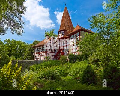 Rödelseer Tor in Iphofen, Unterfranken, Landkreis Kitzingen, Bayern, Deutschland Stockfoto