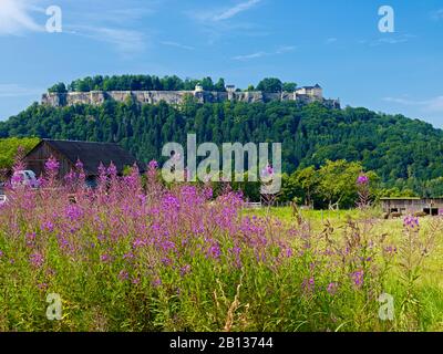 Festung Königstein, Sachsen, Deutschland Stockfoto