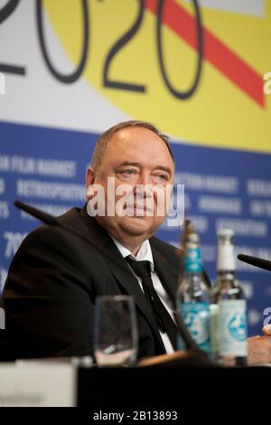 Berlin, Deutschland. Februar 2020. Ilja Zofin auf der Pressekonferenz für den Film Persischer Unterricht auf dem 70. Internationalen Filmfestival der Berlinale am Samstag, 22. Februar 2020, Hotel Grand Hyatt, Berlin, Deutschland. Foto-Credit: Doreen Kennedy/Alamy Live News Stockfoto