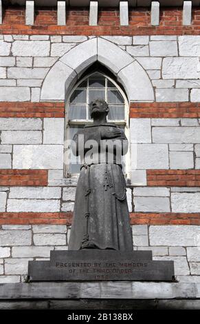 Statue des heiligen Franz von Assisi in Cork Stockfoto