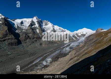 Der Pasterze-Gletscher, Großglockner, Nationalpark Hohe Tauern, Österreich Stockfoto