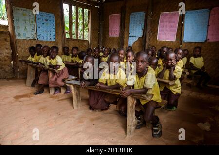 Ländliche Schule, Region Rutengo, Westduganda, Afrika Stockfoto