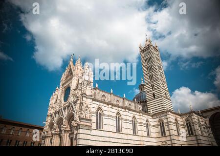 Kathedrale Von Siena/Dom Di Siena, Italien. Kathedrale der heiligen Maria Von Mariä Himmelfahrt Stockfoto