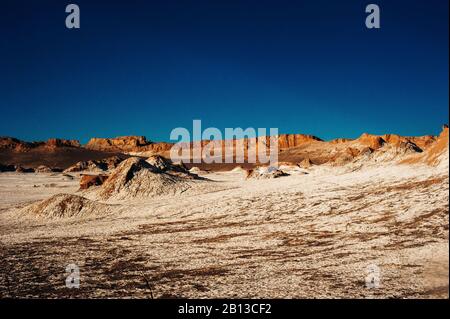 Amphitheater in der Atacama-Wüste in der Nähe von San Pedro de Atacama Chile im Valle de la Luna Stockfoto