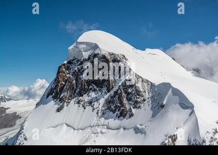 Breithorn, Mountain Ridge, Pennine Alps, Schweiz Stockfoto