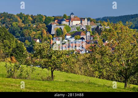 Festung Rosenberg in Kronach, Oberfranken, Bayern, Deutschland Stockfoto