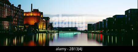 Innenhafen, Duisburg, Nordrhein-Westfalen, Deutschland Stockfoto