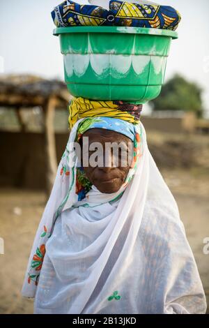 Burkinabe Frau aus der Sahelzone, Burkina Faso Stockfoto