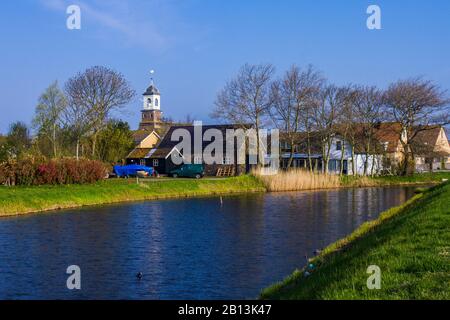 Blick auf De Cocksdorp, Niederlande, Texel Stockfoto