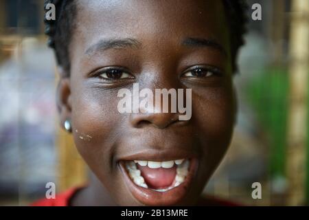 Porträts der ghanaischen Mädchen Stockfoto