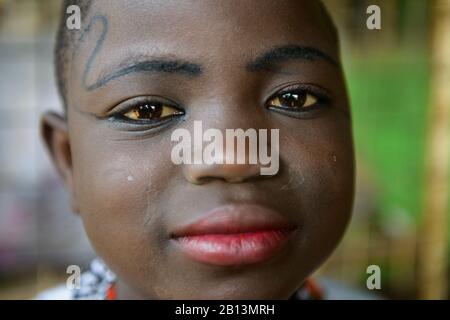 Porträts der ghanaischen Mädchen Stockfoto