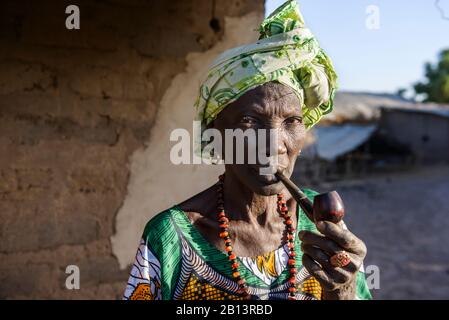 Mandinka Woman, Gambia Stockfoto