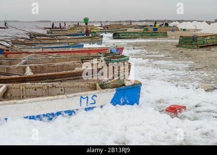 Lac Rose, Senegal Stockfoto