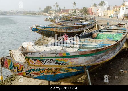 Binnenflüsse von St, Louis, Senegal Stockfoto