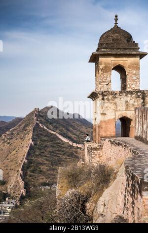 Jaigarh Fort, Jaipur, Indien, Asien Stockfoto