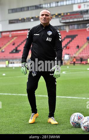 London, Großbritannien. Februar 2020. London, ENGLAND - 22. FEBRUAR während des Sky Bet League 2-Spiels zwischen Leyton Orient und Oldham Athletic im Matchroom Stadium, London am Samstag, 22. Februar 2020. (Kredit: Eddie Garvey/MI News) Foto darf nur für redaktionelle Zwecke in Zeitungen und/oder Zeitschriften verwendet werden, Lizenz für kommerzielle Nutzung erforderlich Kredit: MI News & Sport /Alamy Live News Stockfoto