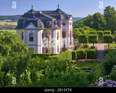 Rokoko-Palast der Dornburger Schlösser, Dornburg, Thüringen, Deutschland Stockfoto