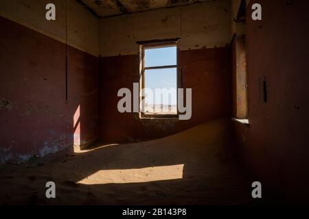 Verlassenes Haus, Kolmannskuppe, Namibia Stockfoto