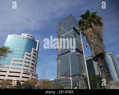 Tel Aviv, moderne Hochhäuser Stockfoto