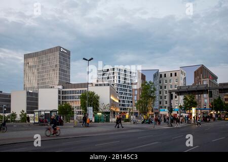 Europa-City am Hauptbahnhof Moabit, Berlin Stockfoto